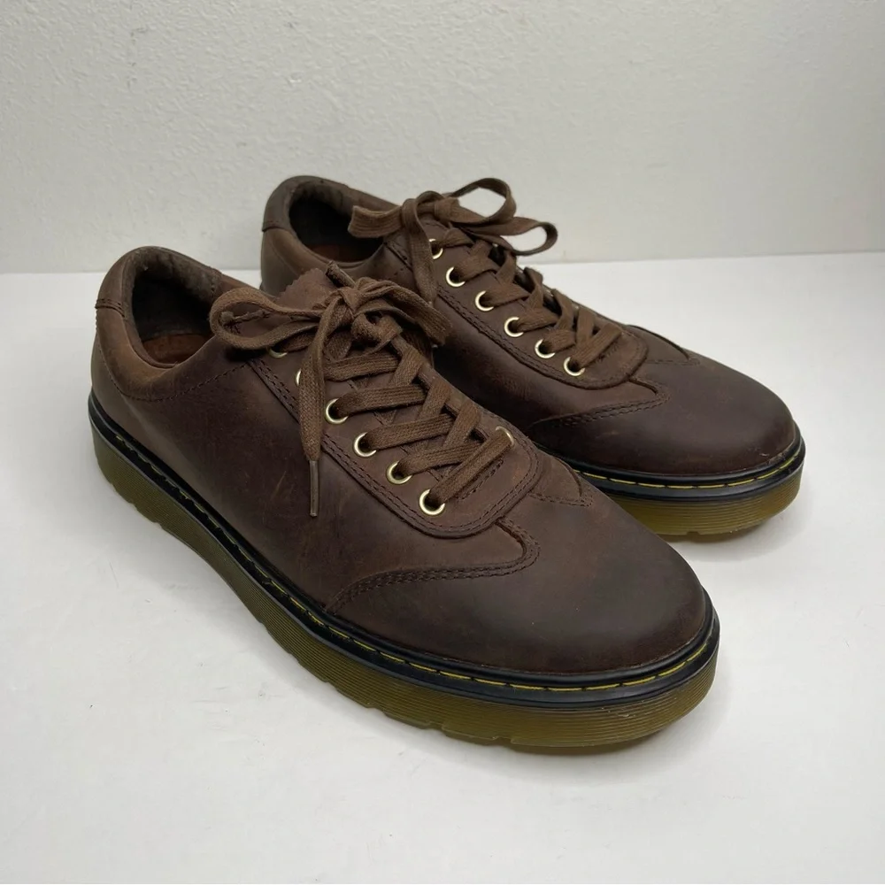 Dr Martens Dewayne Brown Nubuck Leather Lace Up Oxford Shoes Sz 11 Vintage 90’s